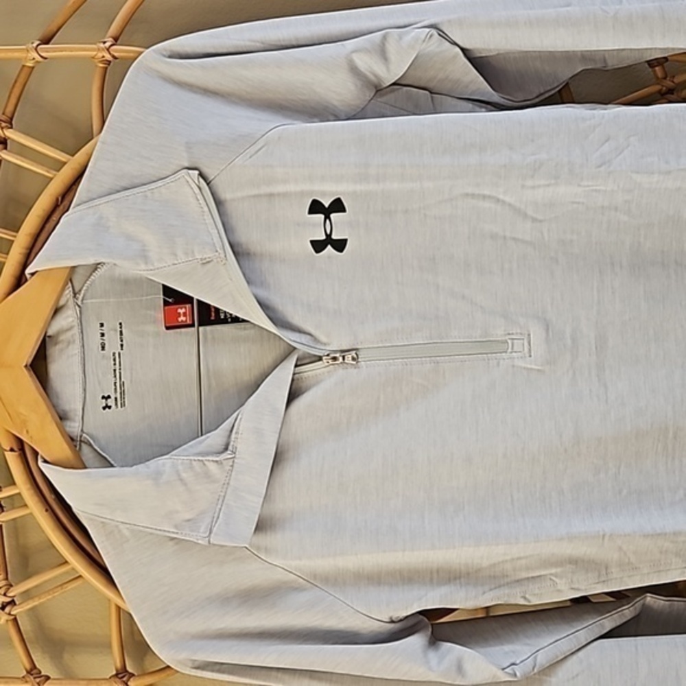 Under Armour Heatgear Loose Training Shirt 1/2 Zip Collar NWT Sz M - Picture 5 of 11